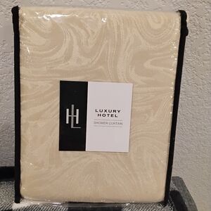 NWT Beige & Cream Shower Curtain
